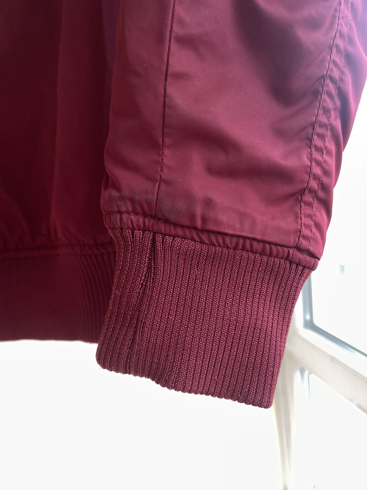 Bershka Bershka Premium Collection MA-1 Bomber Jacket Burgundy Size XS / US 0-2 / IT 36-38 - 16 Thumbnail