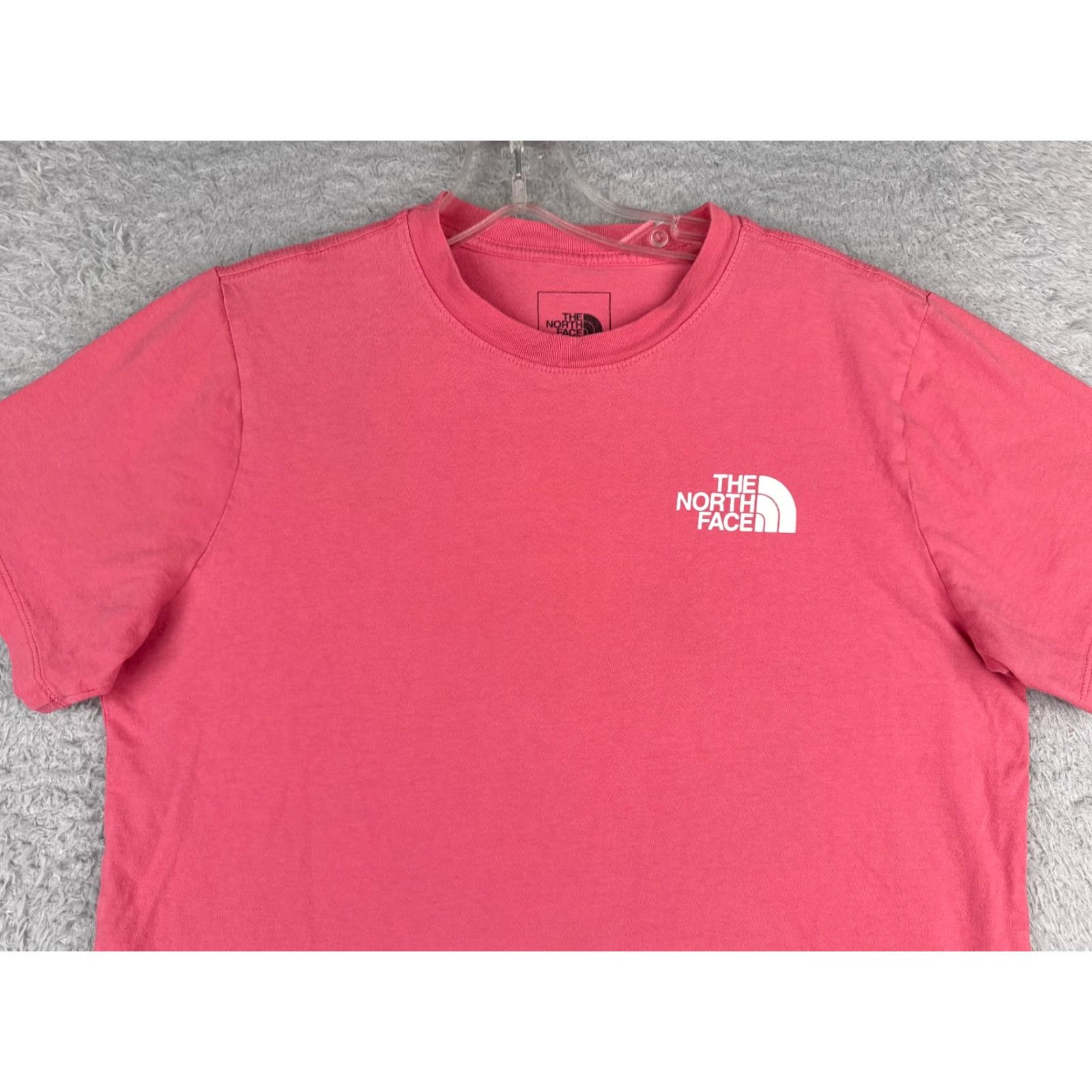 The North Face The North Face Shirt Women Medium Pink Crew Neck Short Sleeve 100% Cotton Logo Embroidered Casual Solid Womens Size M / US 6-8 / IT 42-44 - 4 Thumbnail