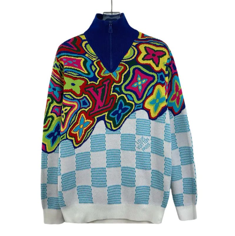 Louis Vuitton Colorful Knit Sweater for Men 0089