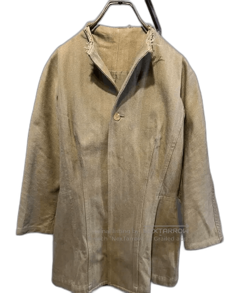 Yohji Yamamoto Yohji Yamamoto Beige Long Jacket Size US M / EU 48-50 / 2 - 1 Thumbnail