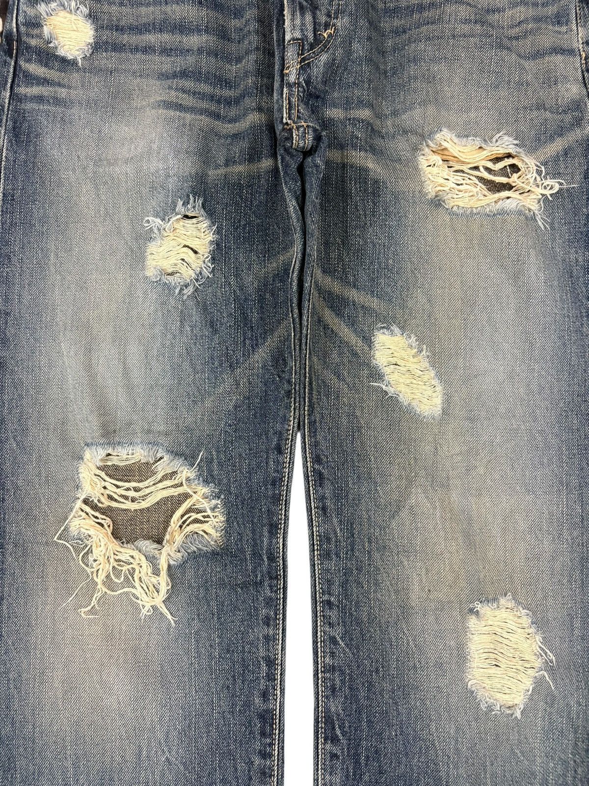 Edwin Vintage Japanese Edwin 505 Selvedge Wash Distress Loose Jean Size US 29 - 6 Thumbnail