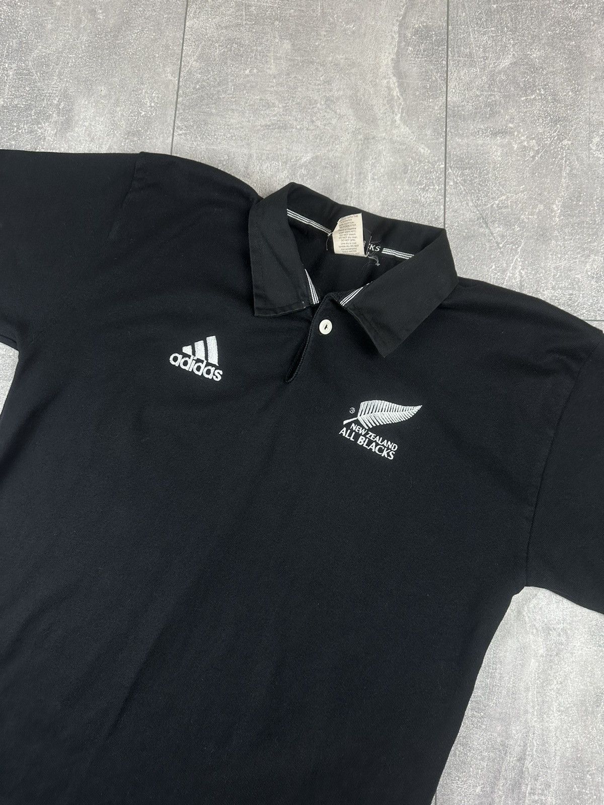 Adidas Adidas All Blacks Mens Rugby Polo Jersey Size US L / EU 52-54 / 3 - 4 Thumbnail