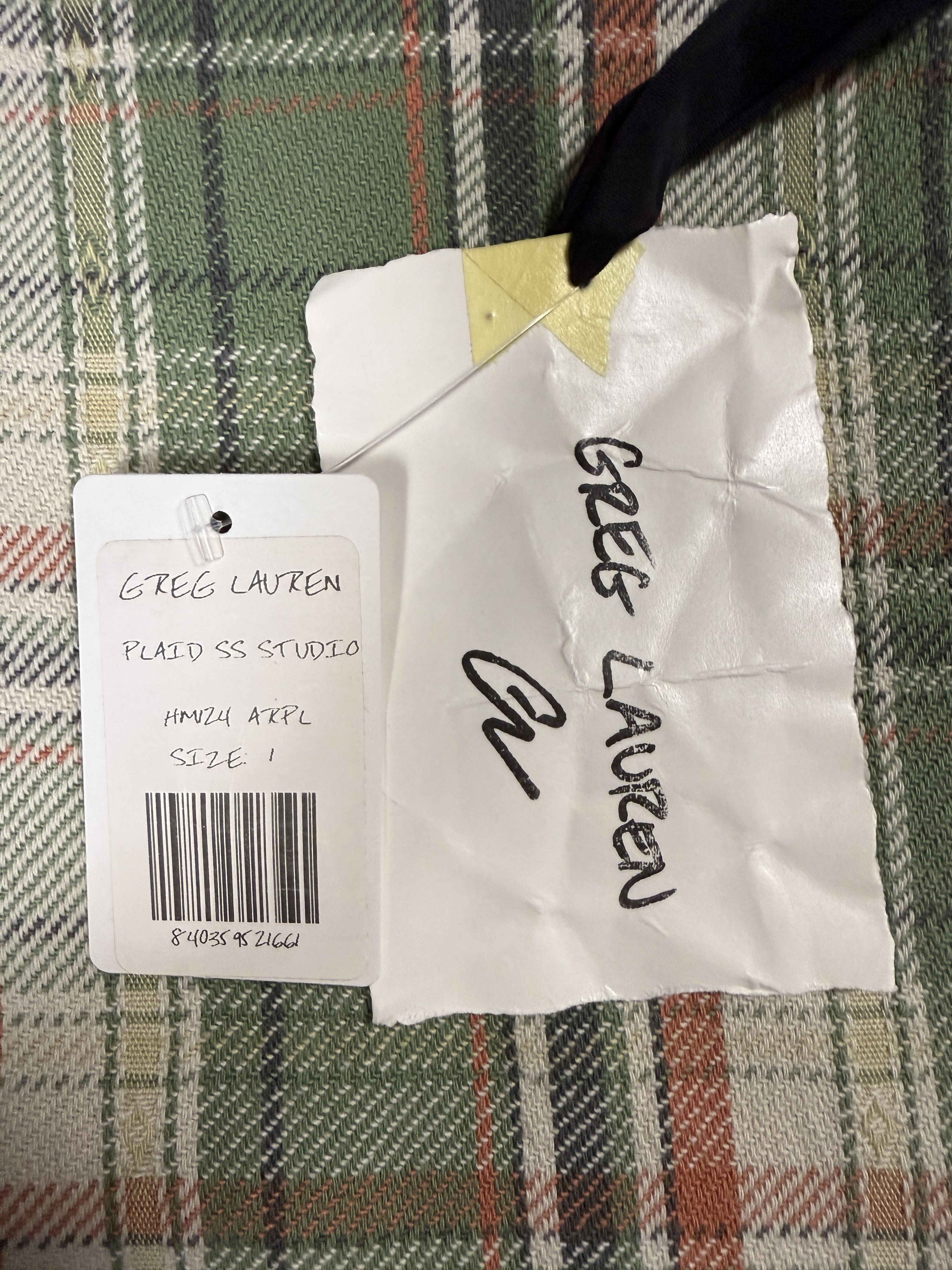 Greg Lauren $750 Greg Lauren Army Plaid Short Sleeve Studio Shirt Size US S / EU 44-46 / 1 - 5 Thumbnail