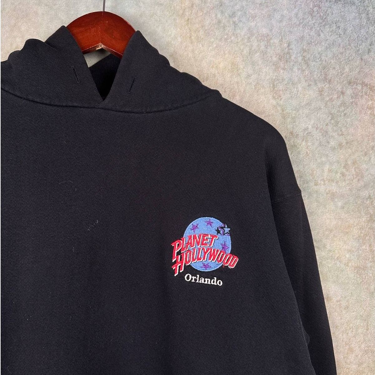 Planet Hollywood × Vintage Vintage Planet Hollywood Hoodie Sweatshirt Sz L Black Logo Size US L / EU 52-54 / 3 - 4 Thumbnail