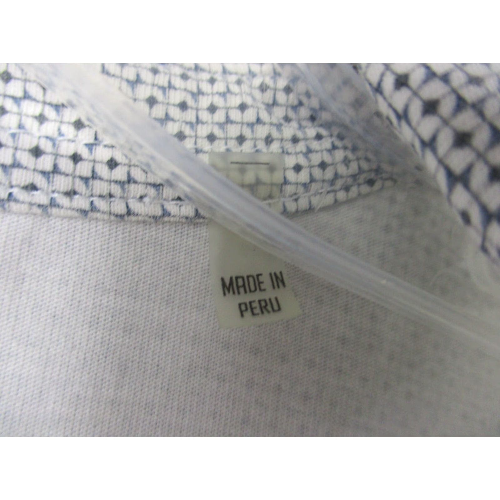 Vintage Patrick Assaraf Polo Shirt Mens 2XL White Gray Geometric Print Stretch Shirt Mens Size 2XL Polo Easy Care Size US XXL / EU 58 / 5 - 3 Thumbnail