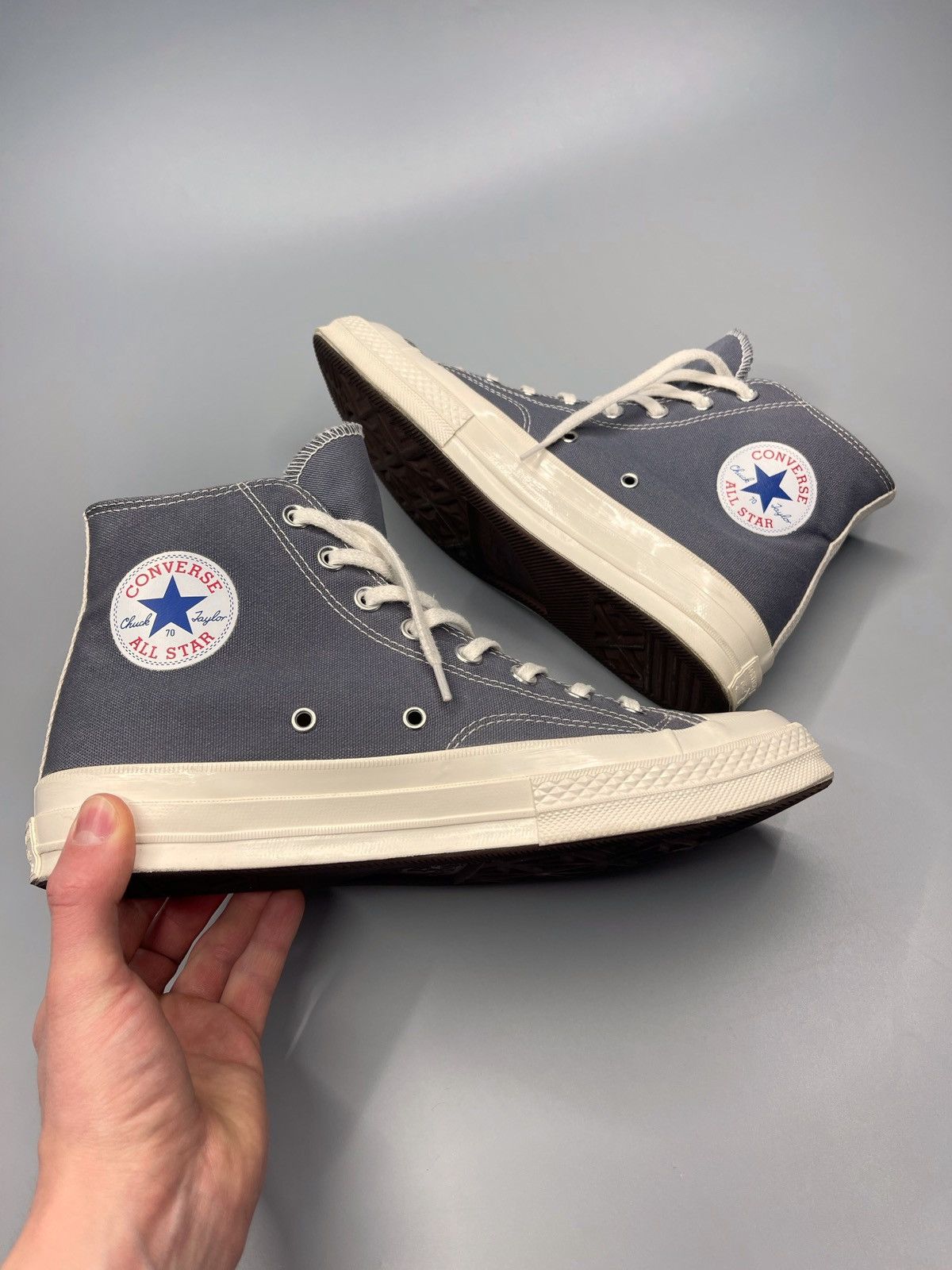 Comme des Garcons × Converse Comme Des Garcons x Converse Hi Top Sneakers Size US 9.5 / EU 42-43 - 13 Thumbnail