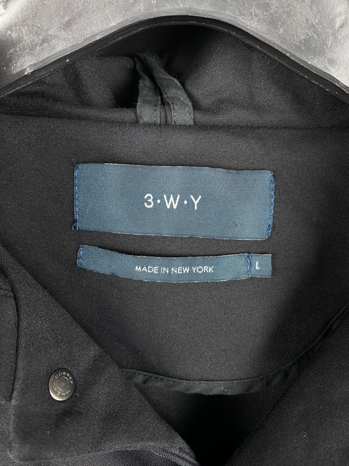 Other 3-W-Y New York Men Bomber Jacket Hooded Button Up size L Size US L / EU 52-54 / 3 - 4 Thumbnail