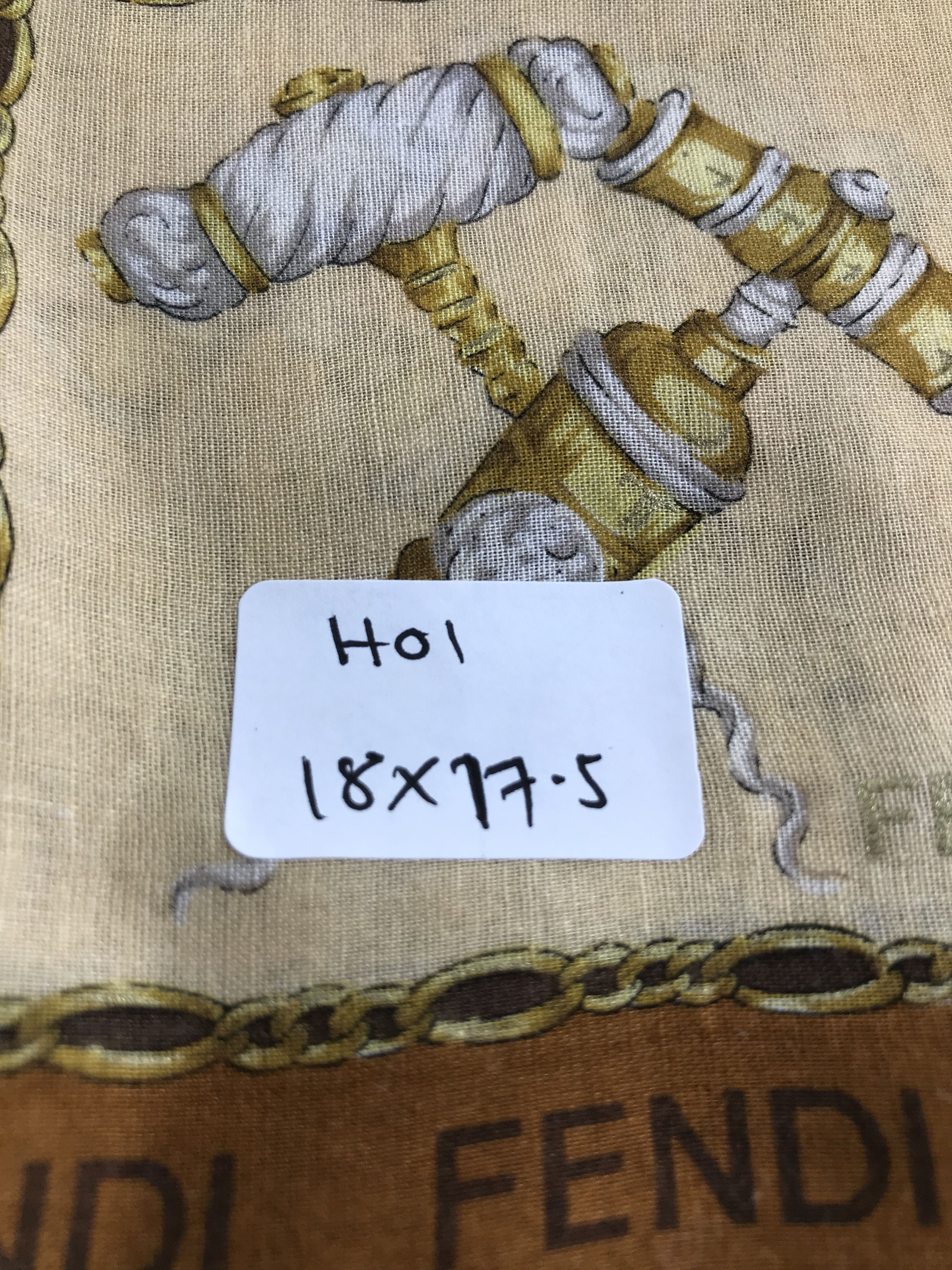 Vintage FeNdI Corkscrew Handkerchief Neckerchief Bandana H01 Size ONE SIZE - 6 Thumbnail