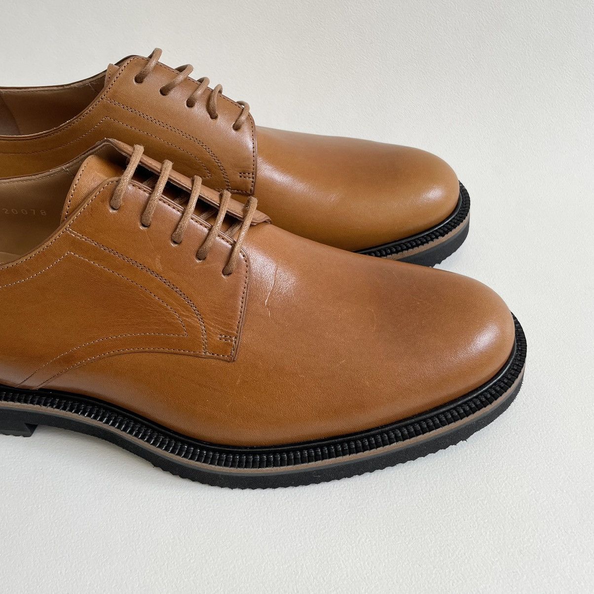 Dries Van Noten S/S 20 Tan Leather Derby Shoes Size US 9 / EU 42 - 3 Thumbnail