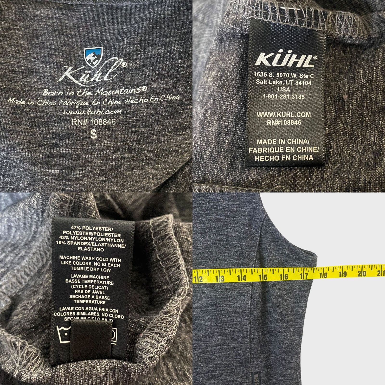 Vintage Kuhl Mova Zip-Up Hooded Hiking Vest Gray Women's Small Sleeveless Hoodie Jacket Size S / US 4 / IT 40 - 8 Thumbnail