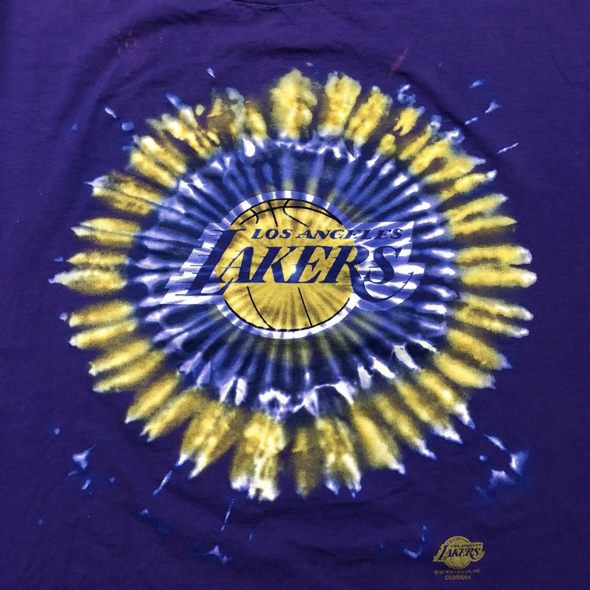 NBA × Vintage Rare Vintage NBA L.A Lakers Tye Dye Logo Tees Size US XL / EU 56 / 4 - 4 Thumbnail