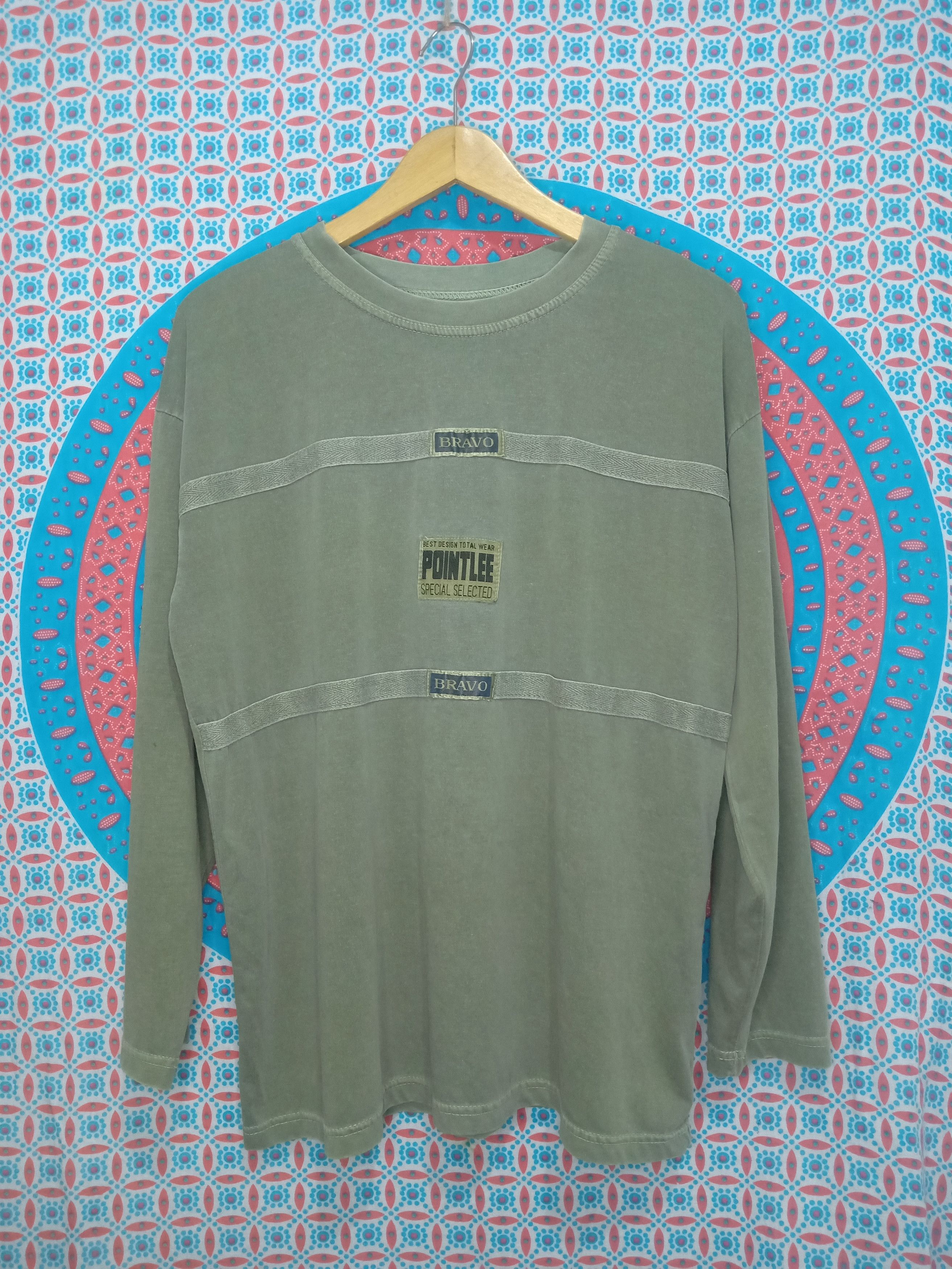 If Six Was Nine × Japanese Brand × Le Grande Bleu (L.G.B.) Pointlee Bravo Stripe Millitary Vintage Style Long Sleeve Size US L / EU 52-54 / 3 - 2 Thumbnail