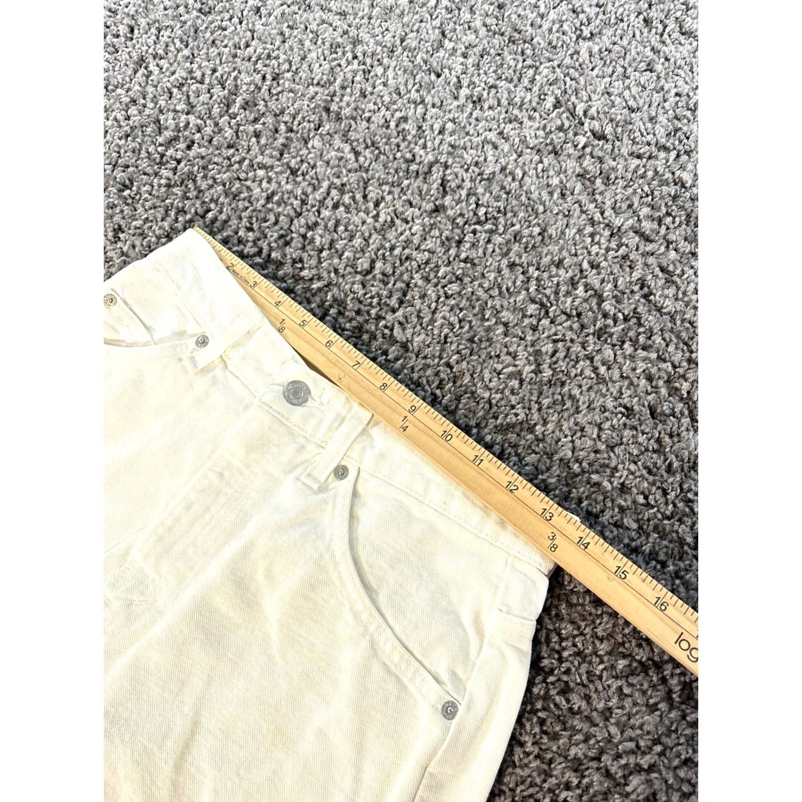 Levi's VINTAGE Levi's 954 Orange Tab Shorts Womens 28 White High Rise Mom Cuffed 90s Womens Size 30" / US 8 / IT 44 - 3 Thumbnail