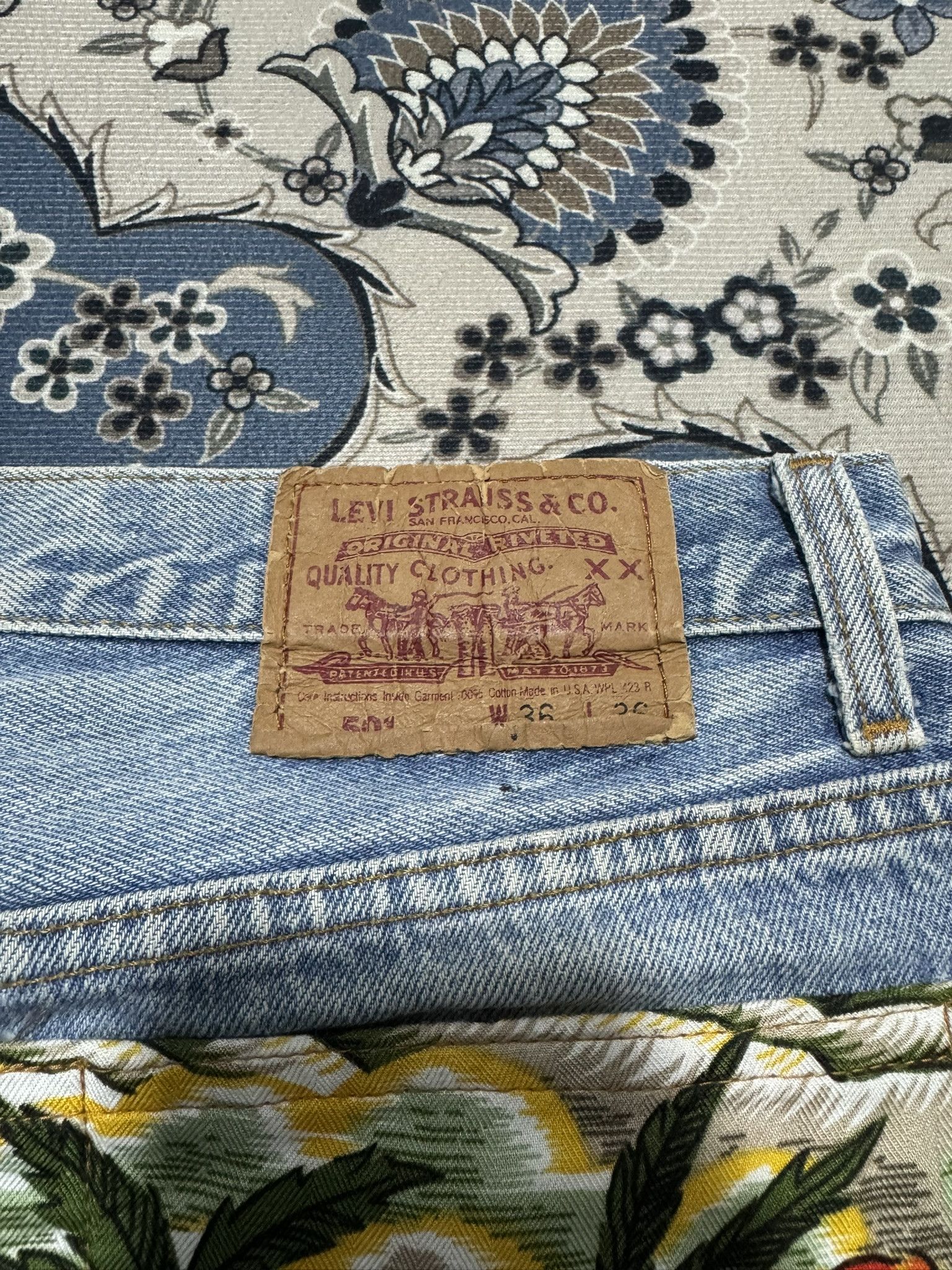 Japanese Brand × Levi's Vintage Levi's 501 Reconstruction Distressed Jeans Kapital Size US 36 / EU 52 - 3 Thumbnail