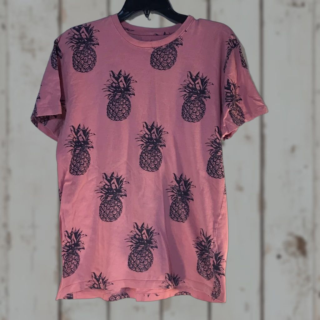 Vintage Knicker Bocker Pink T-Shirt Womens Size L Pineapple Casual Short Sleeve Size L / US 10 / IT 46 - 1 Thumbnail