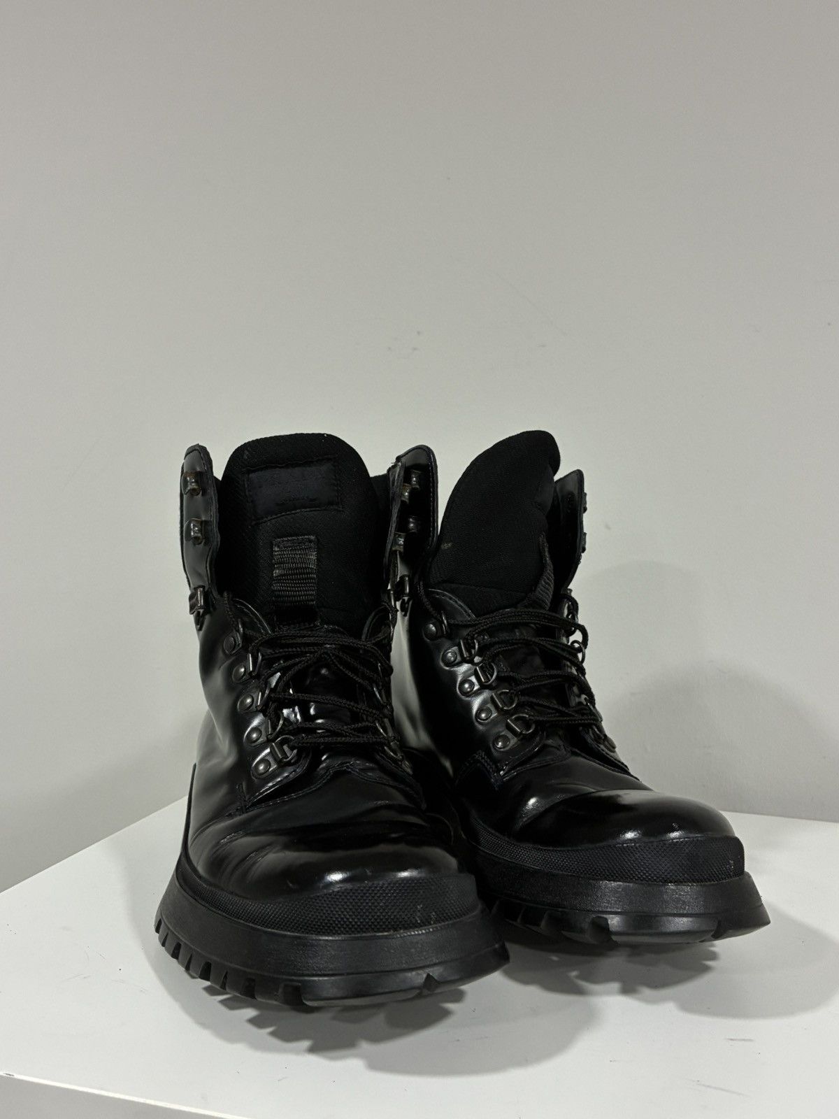 Prada Leather Hiking Boot size 6 USA 8 EU 41 Size US 8 / EU 41 - 4 Thumbnail