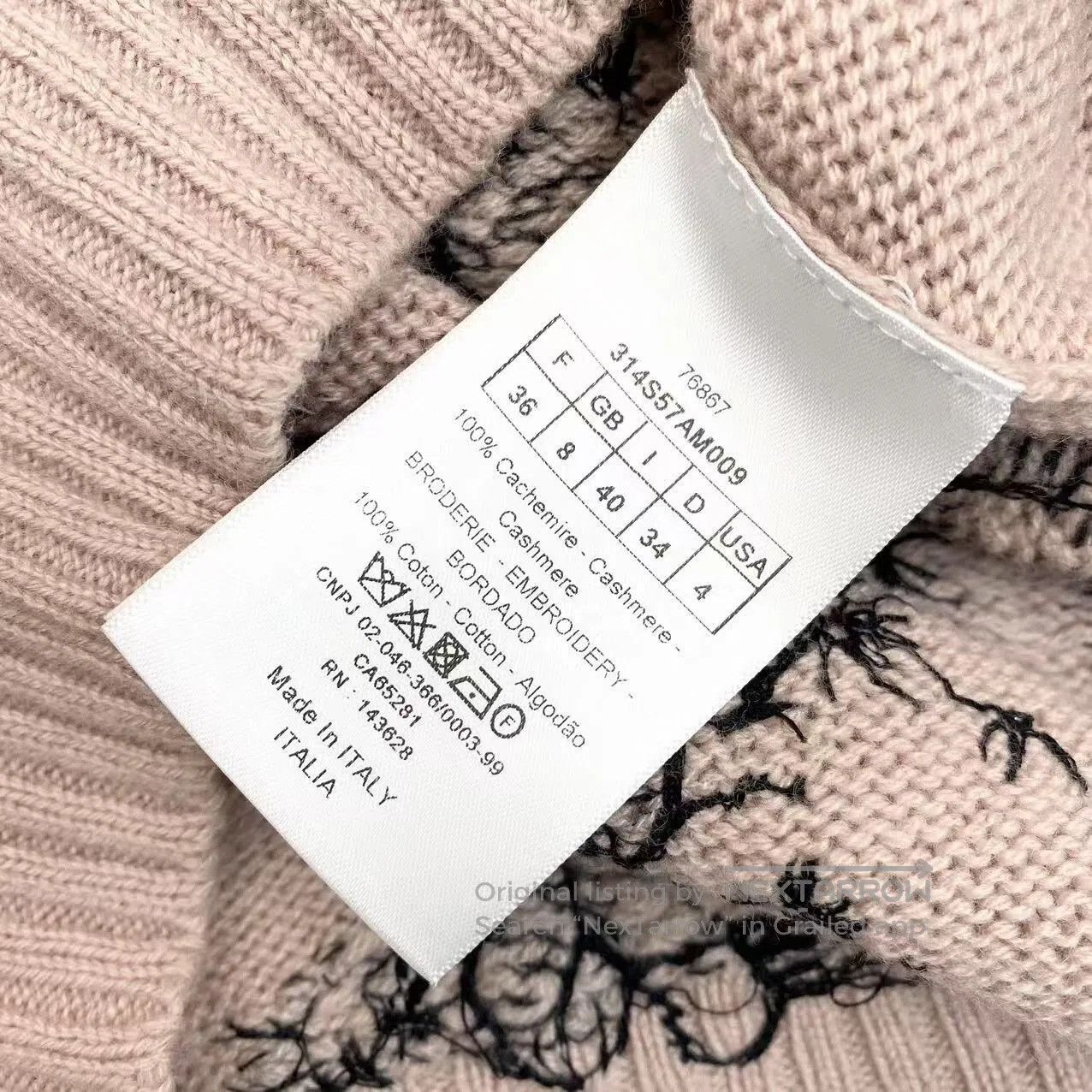 Dior Dior Jungle embroidery knitted sweater| Size XXS / US 00 / IT 34 - 4 Thumbnail