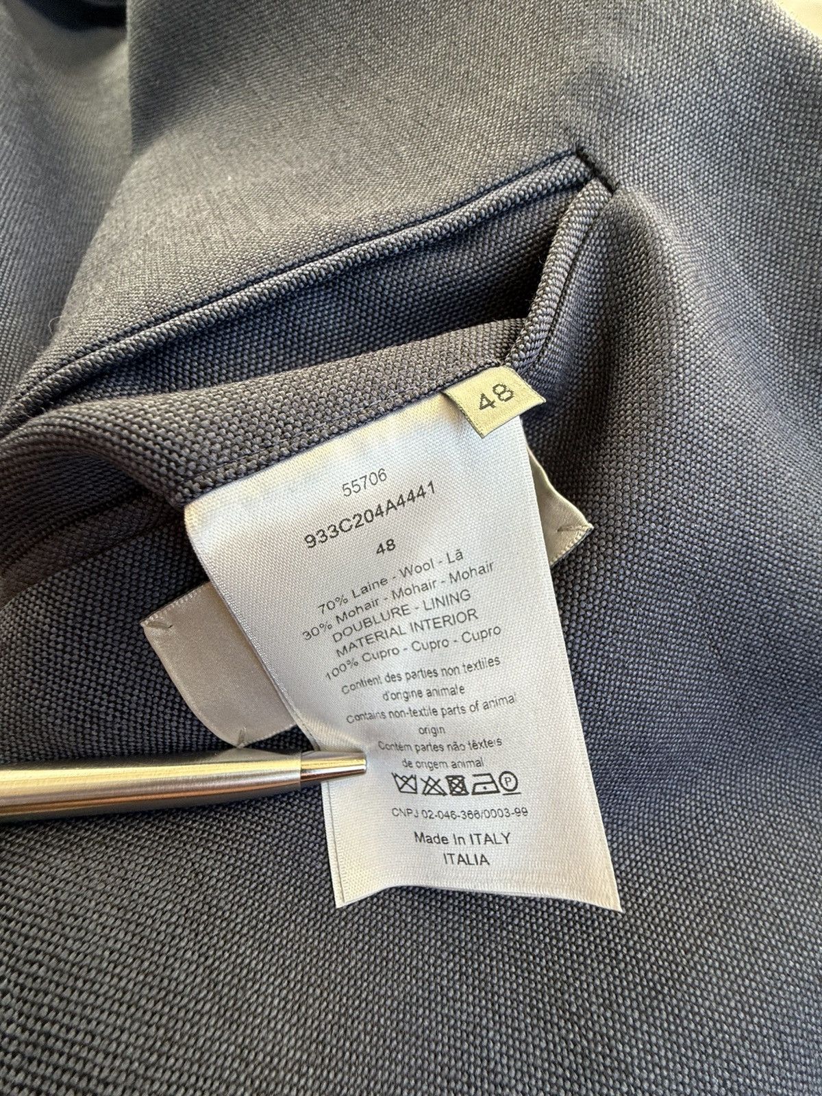 Dior Grail Dior KVA blue notch lapel unstructured blue suit 48 Size 38R - 25 Thumbnail