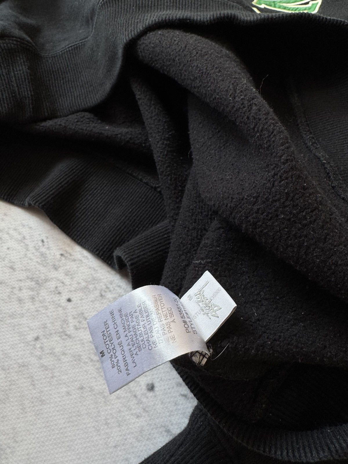Stussy × Vintage STUSSY CENTER HAFT LOGO OVERSIZE BAGGY FIT SWEATSHIRT Size US M / EU 48-50 / 2 - 8 Thumbnail