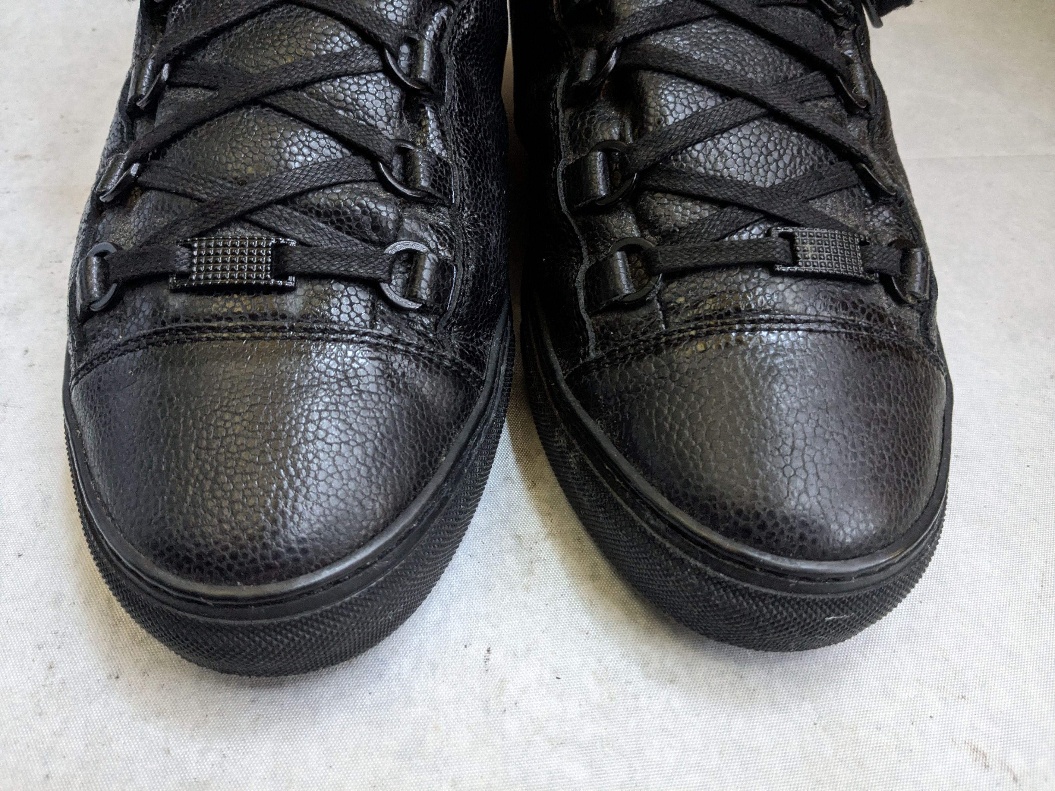 Balenciaga Balenciaga Arena High Top Sneakers Black 11 Leather Size US 11 / EU 44 - 4 Thumbnail
