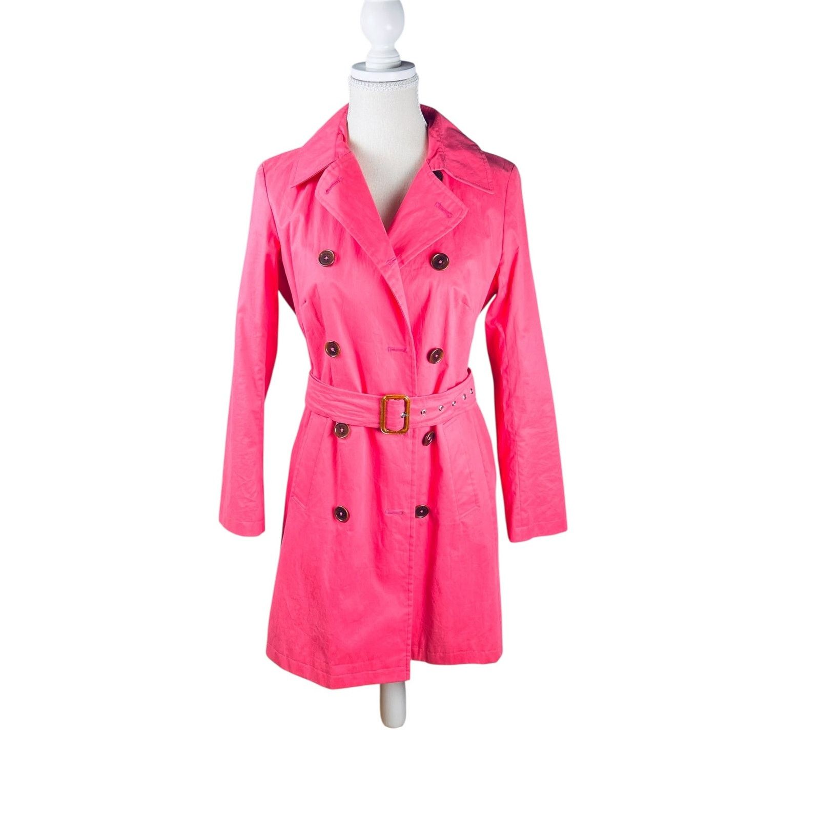Boden Boden Aileen Pink Double Breasted Belted Trench Coat UK 10 Size M / US 6-8 / IT 42-44 - 1 Thumbnail