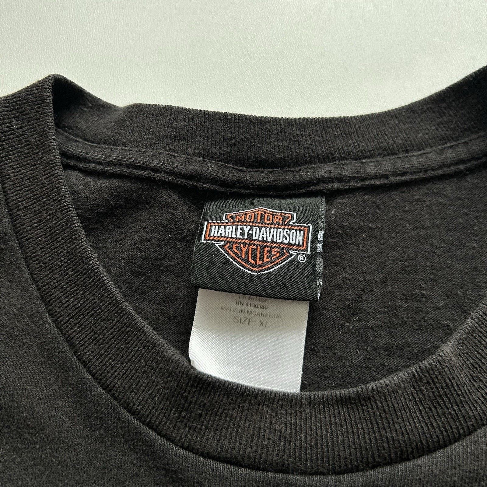 Harley Davidson Vintage Harley Davidson Shirt XL Y2K New Orleans Faded Black Size US XL / EU 56 / 4 - 5 Thumbnail