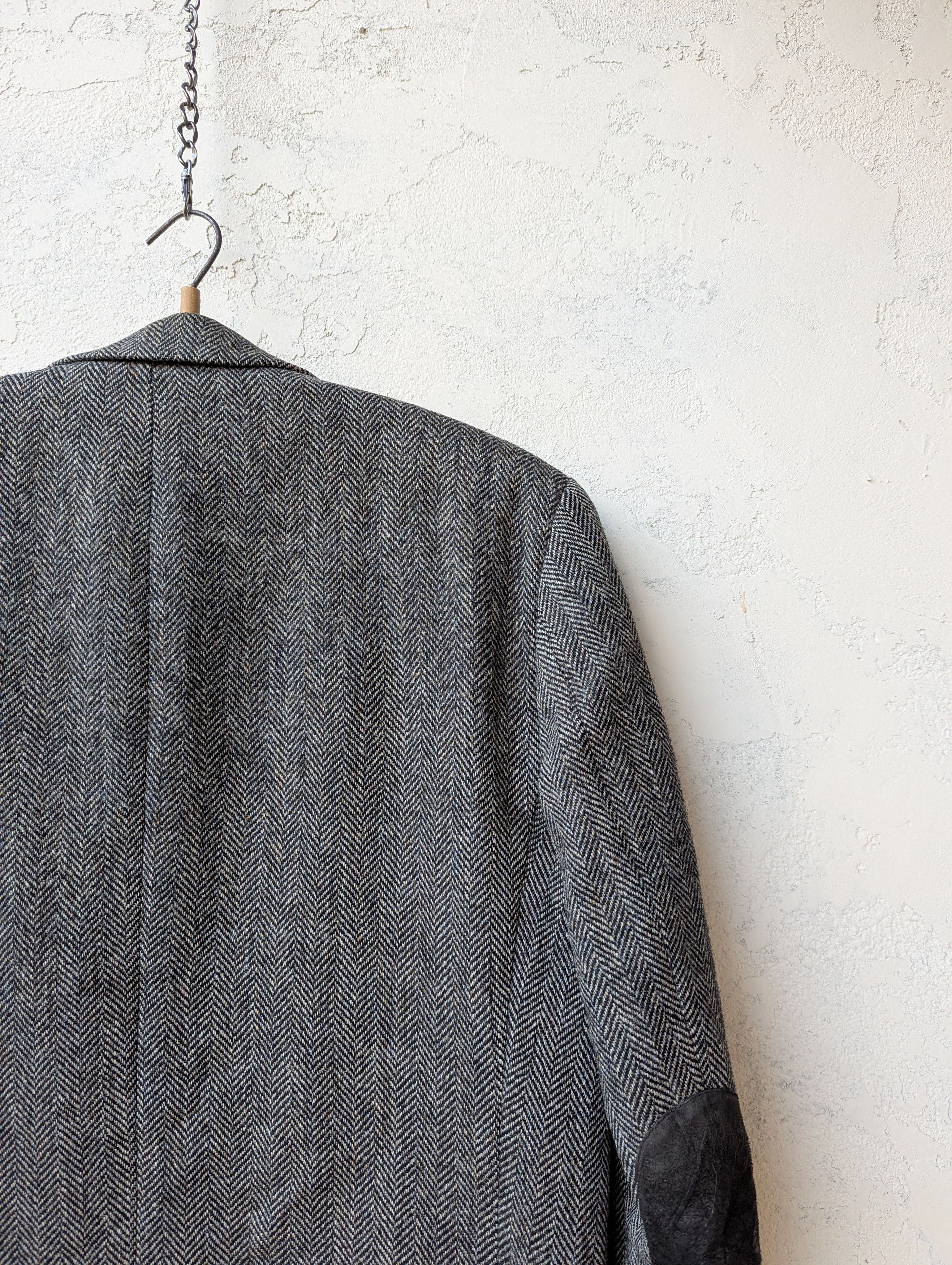 Harris Tweed Harris Tweed x Mario Barutti Vintage Blazer Pure Wool Gray Size 44L - 21 Thumbnail