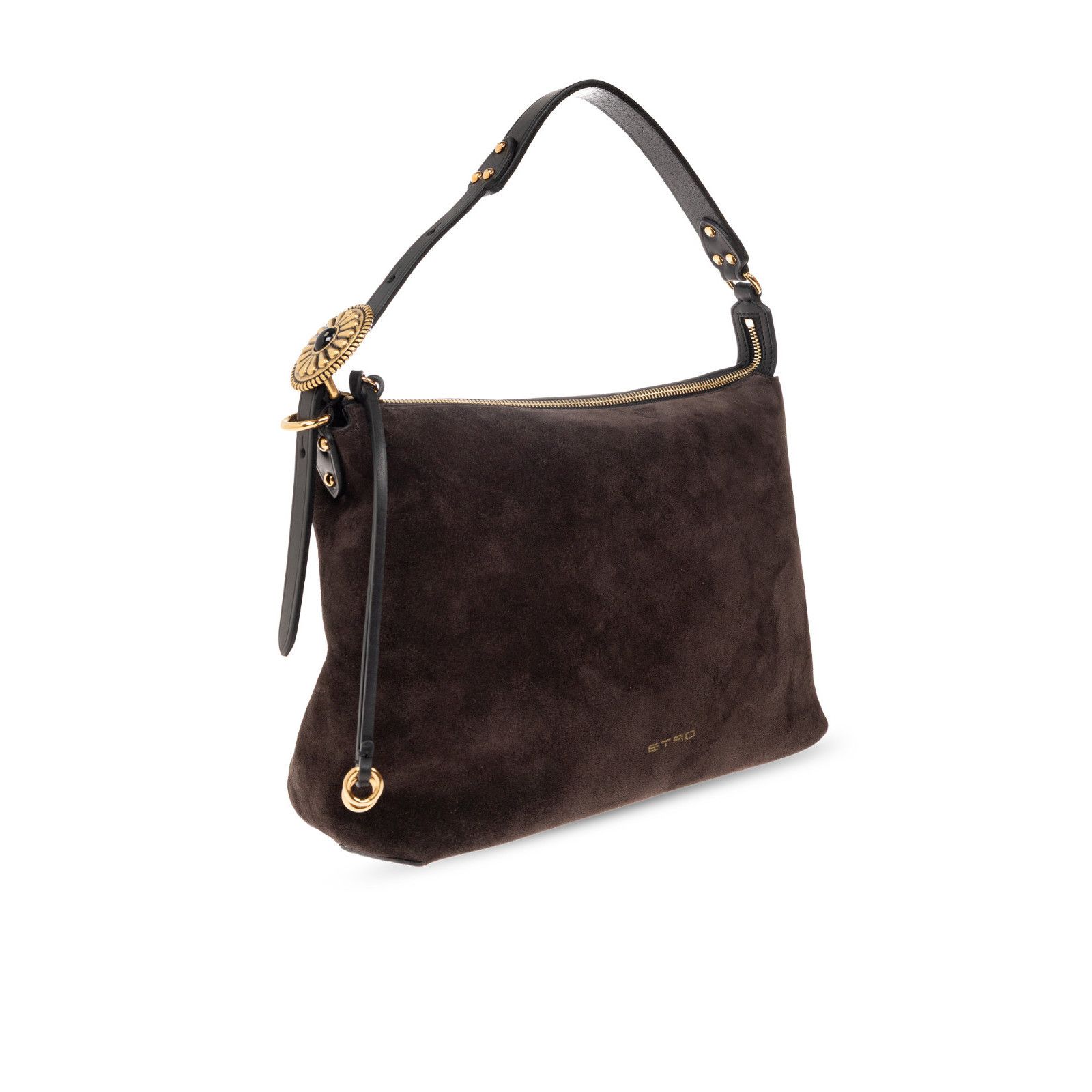 Etro ETRO Hobo Medium Dark Brown Suede Shoulder Bag New & Authent Size ONE SIZE - 3 Thumbnail