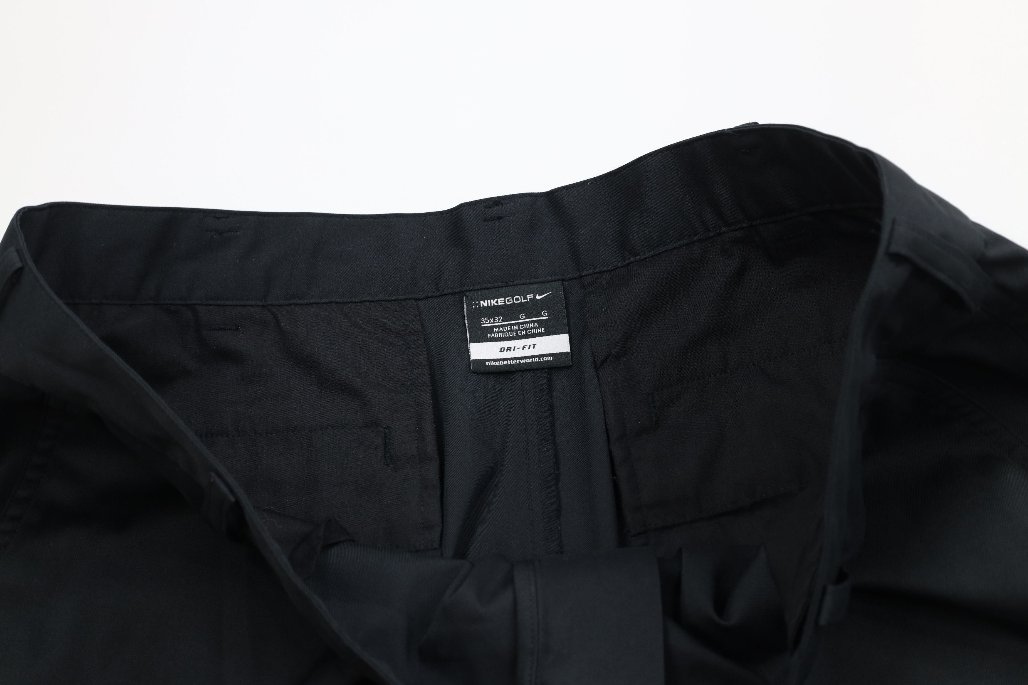 Nike Nike Golf Front Wide Leg Golfing Chino Pants Black Polyester Size US 35 - 6 Thumbnail