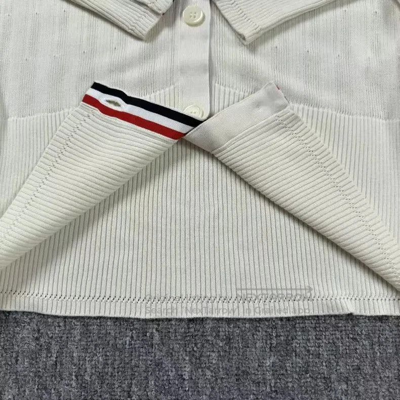 Thom Browne Thom Browne White Stripe Knit Cardigan. Size US M / EU 48-50 / 2 - 4 Thumbnail