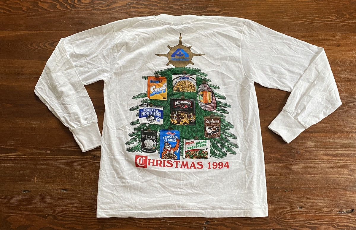 Vintage Vintage 1994 Albertsons Grocery Santa Xmas Single Stitch Tee Size US L / EU 52-54 / 3 - 2 Thumbnail