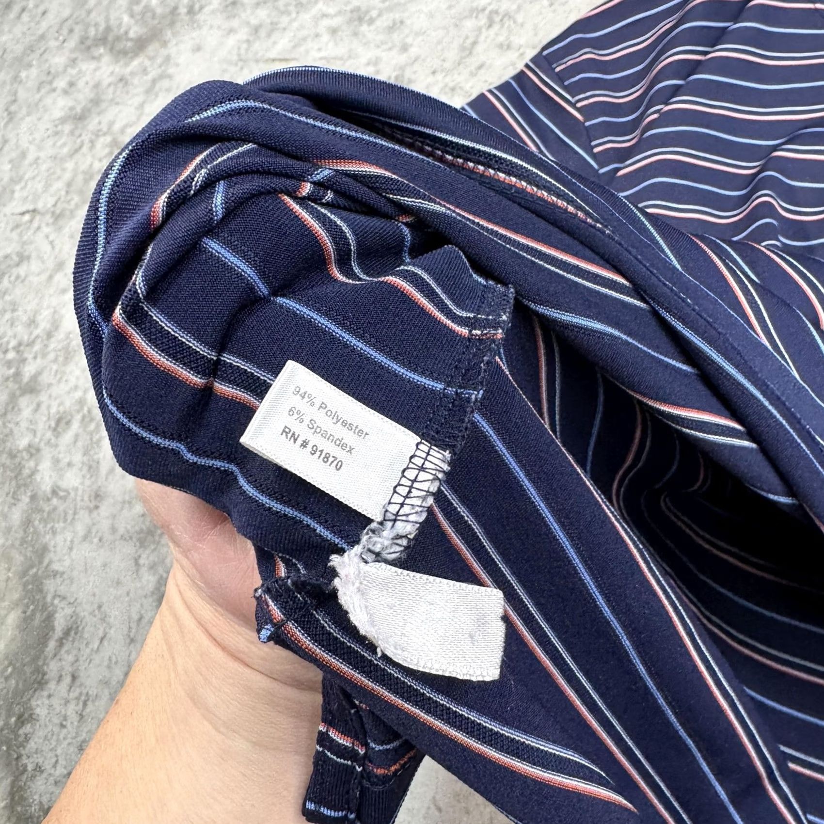 Vintage Pinehurst Polo Shirt Mens XL Blue Striped Golf Performance Stretch Shirt Size US M / EU 48-50 / 2 - 6 Thumbnail