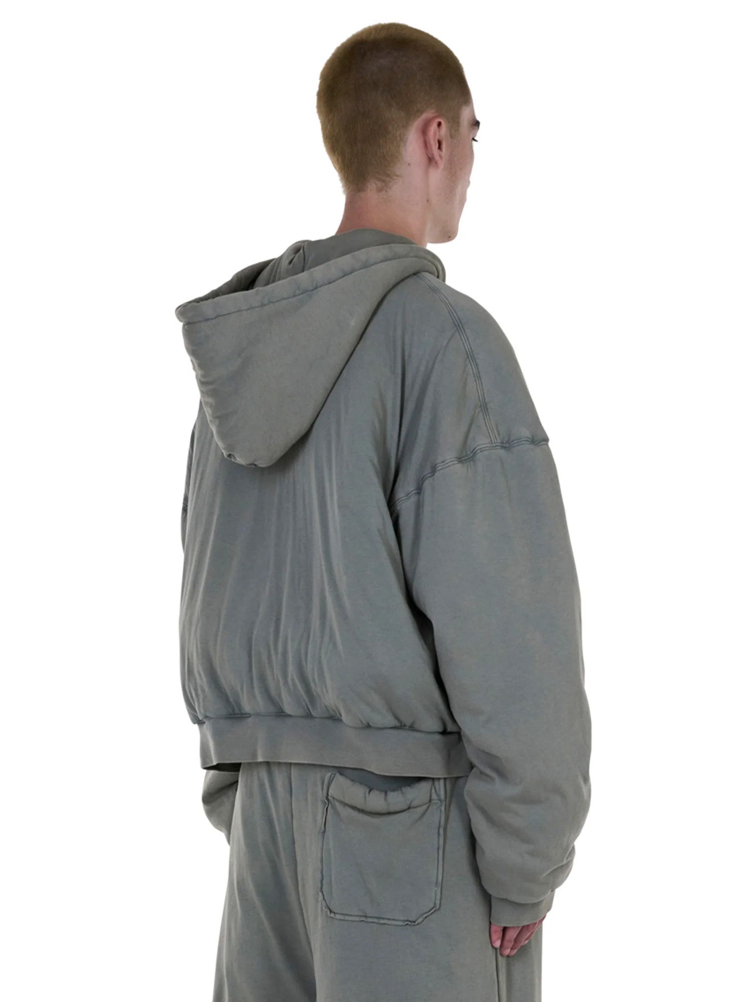 LUU DAN Luu Dan Wadded Hoodie - Vetiver (C9 SS2026) Size US XL / EU 56 / 4 - 3 Thumbnail