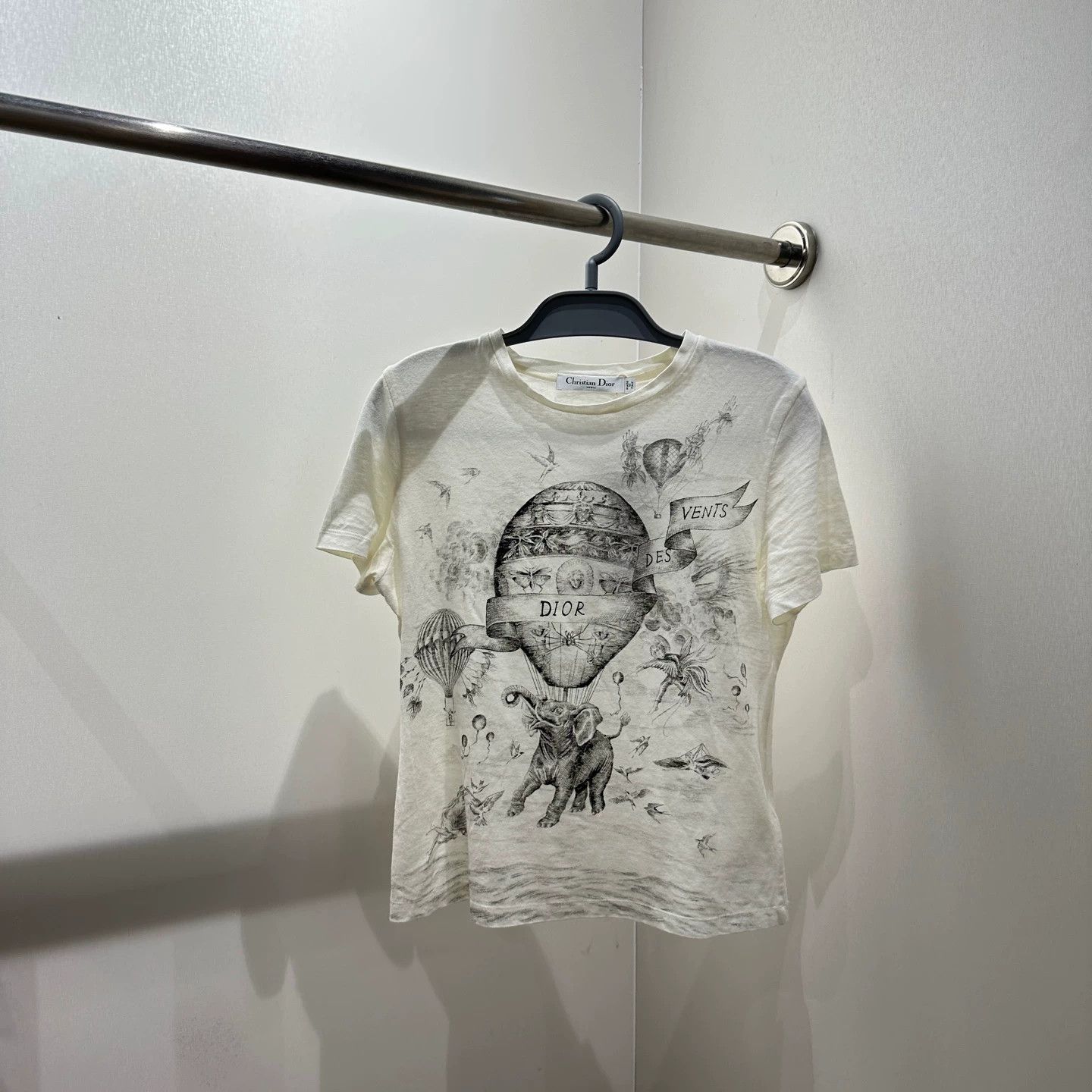 Christian Dior Monsieur Dior mar555 hot air balloon animal short sleeve T-shirt XS Size XS / US 0-2 / IT 36-38 - 1 Thumbnail