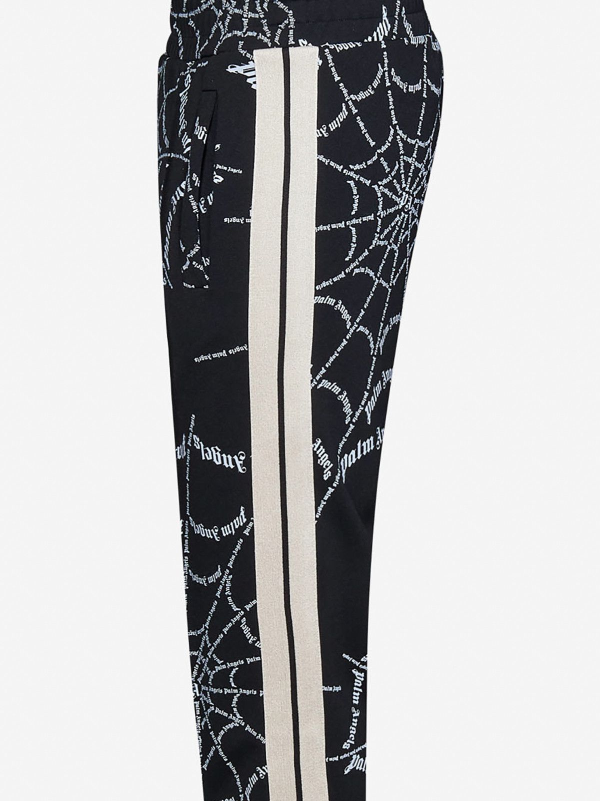Palm Angels o1gr1nt0425 Spider Web Classic Trackpants in Black Size US 34 / EU 50 - 3 Thumbnail