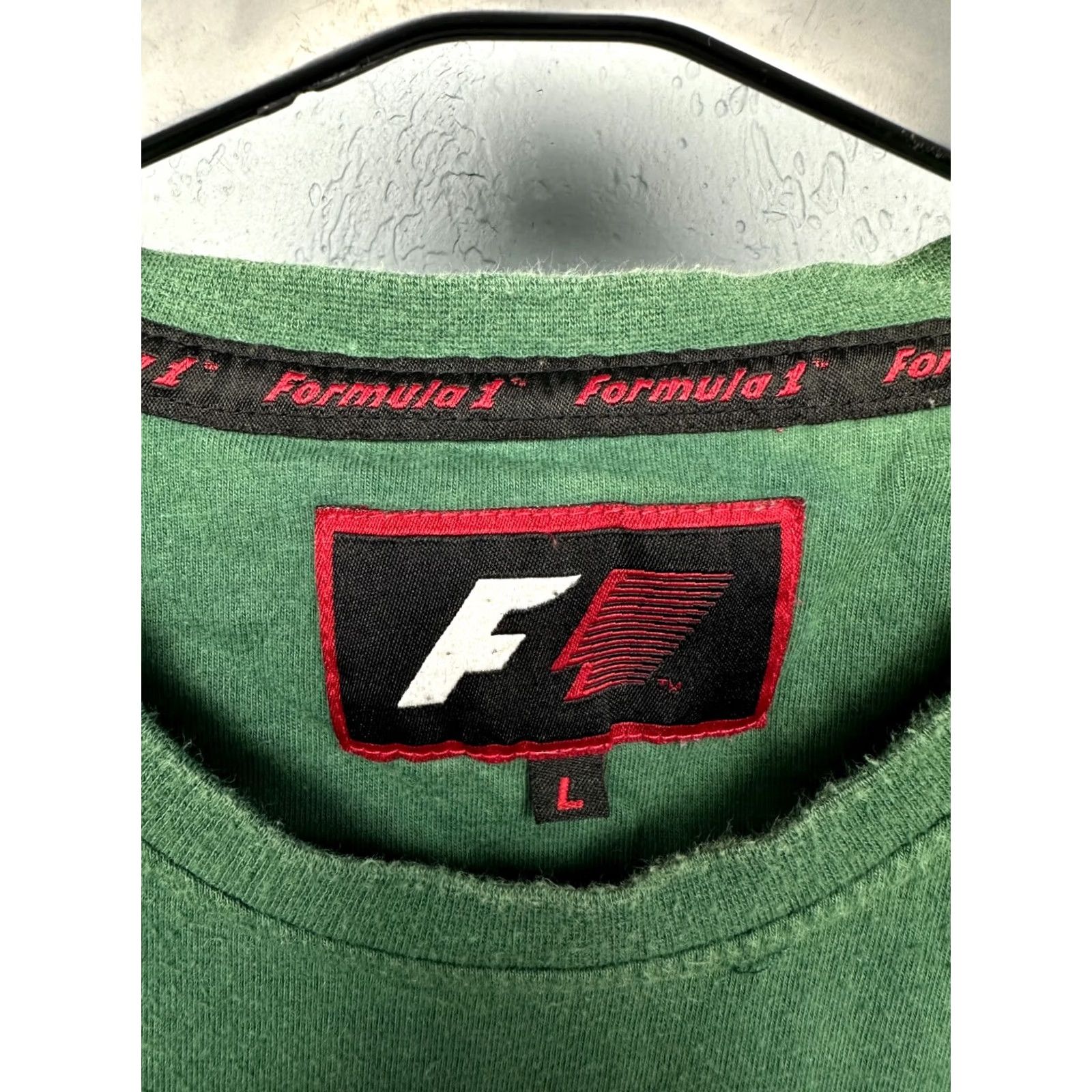 Vintage Formula 1 Vintage Mens T-Shirt Size L Green Crew Neck Short Sleeve Cotton Graphic Print Shirts Mens Size US L / EU 52-54 / 3 - 5 Thumbnail