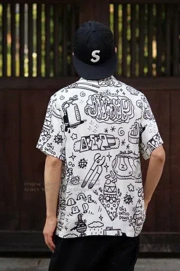 Junya Watanabe Junya Watanabe x 1UP Graffiti Shirt. Size US M / EU 48-50 / 2 - 1 Thumbnail