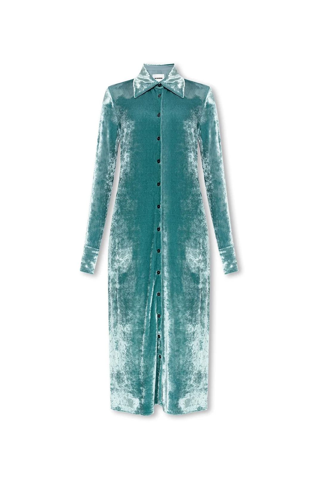 Jil Sander o1w1db10825 Chemisier Long Dress in Blue Size S / US 4 / IT 40 - 1 Thumbnail