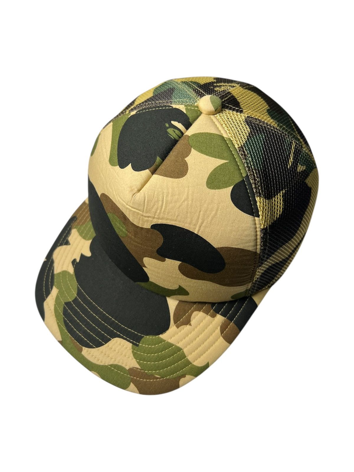 Bape × Vintage Vintage 2000s Bape Trucker Full Camouflage Snapback Size ONE SIZE - 2 Thumbnail