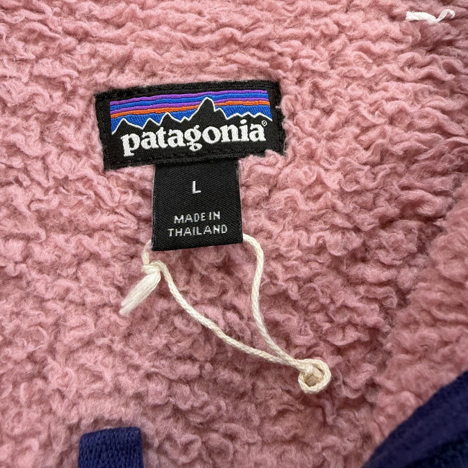 Patagonia Patagonia Pink Sherpa Fleece Hoodie Youth L Quarter Jacket Size L / US 10 / IT 46 - 4 Thumbnail
