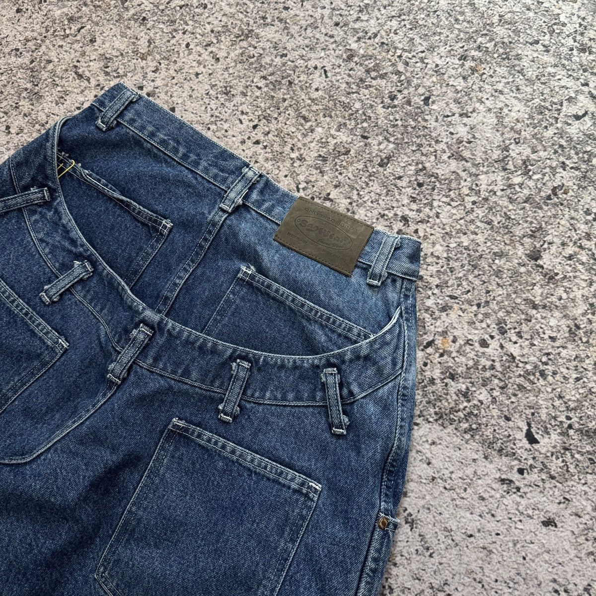 JNCO 90s Sagwear Baggy Wide Leg Denim Skater Shorts Jorts Rare Size US 28 / EU 44 - 6 Thumbnail