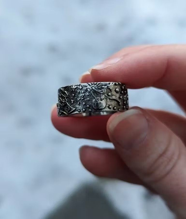Jewelry Engraved Rings ( size 6-10 ) Size ONE SIZE - 2 Thumbnail