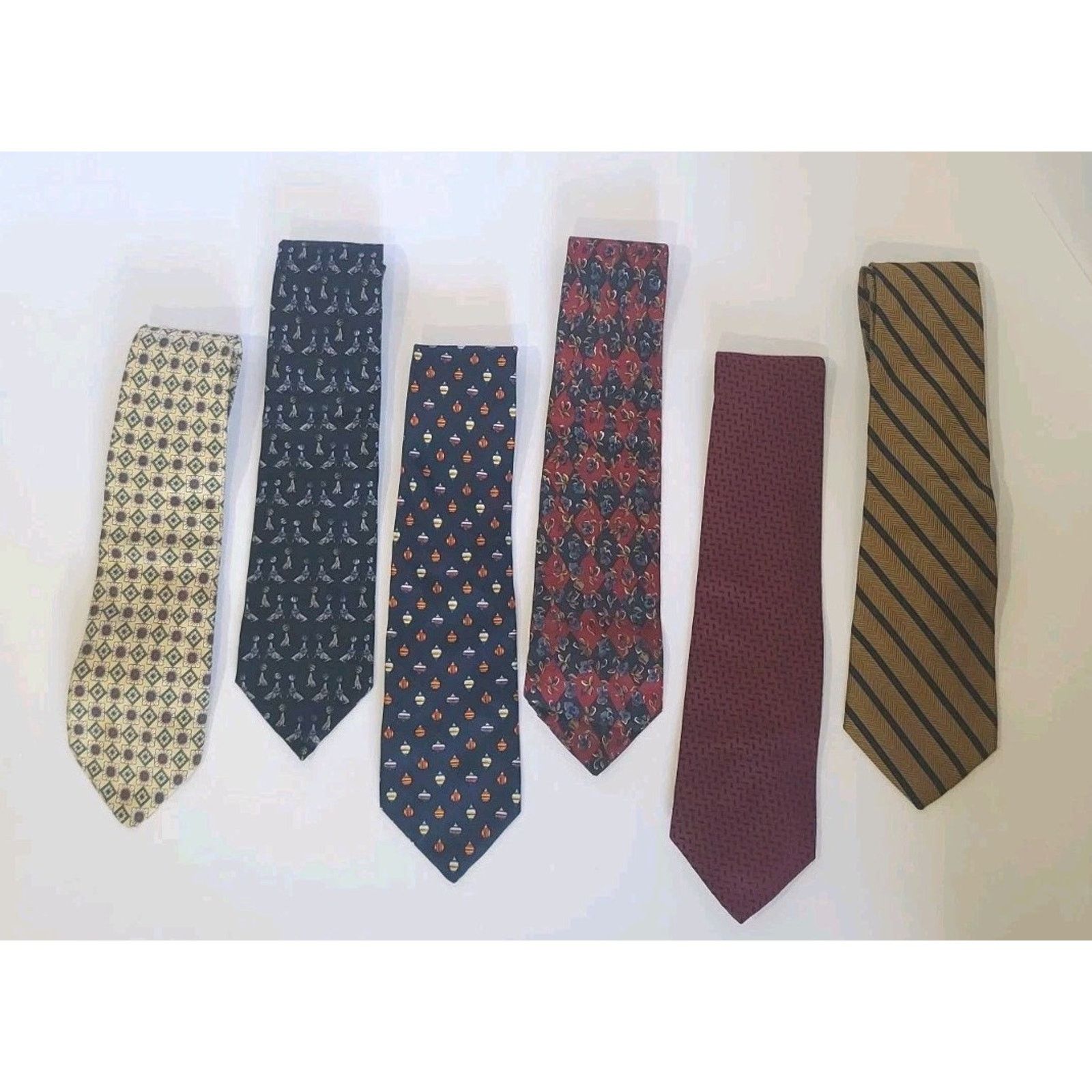 Brooks Brothers Brooks Brothers Silk Colorful Men's Ties Lot Of 6 Size ONE SIZE - 1 Thumbnail