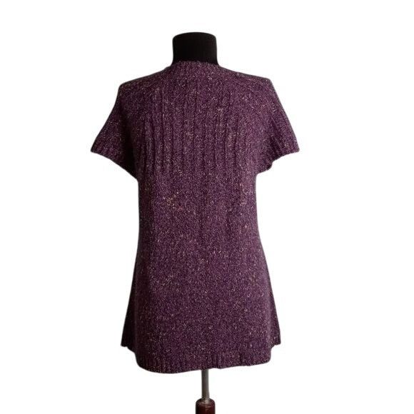 Charter Club Charter Club Size M Cardigan Sweater Purple Knit Short Sleev Size M / US 6-8 / IT 42-44 - 4 Thumbnail