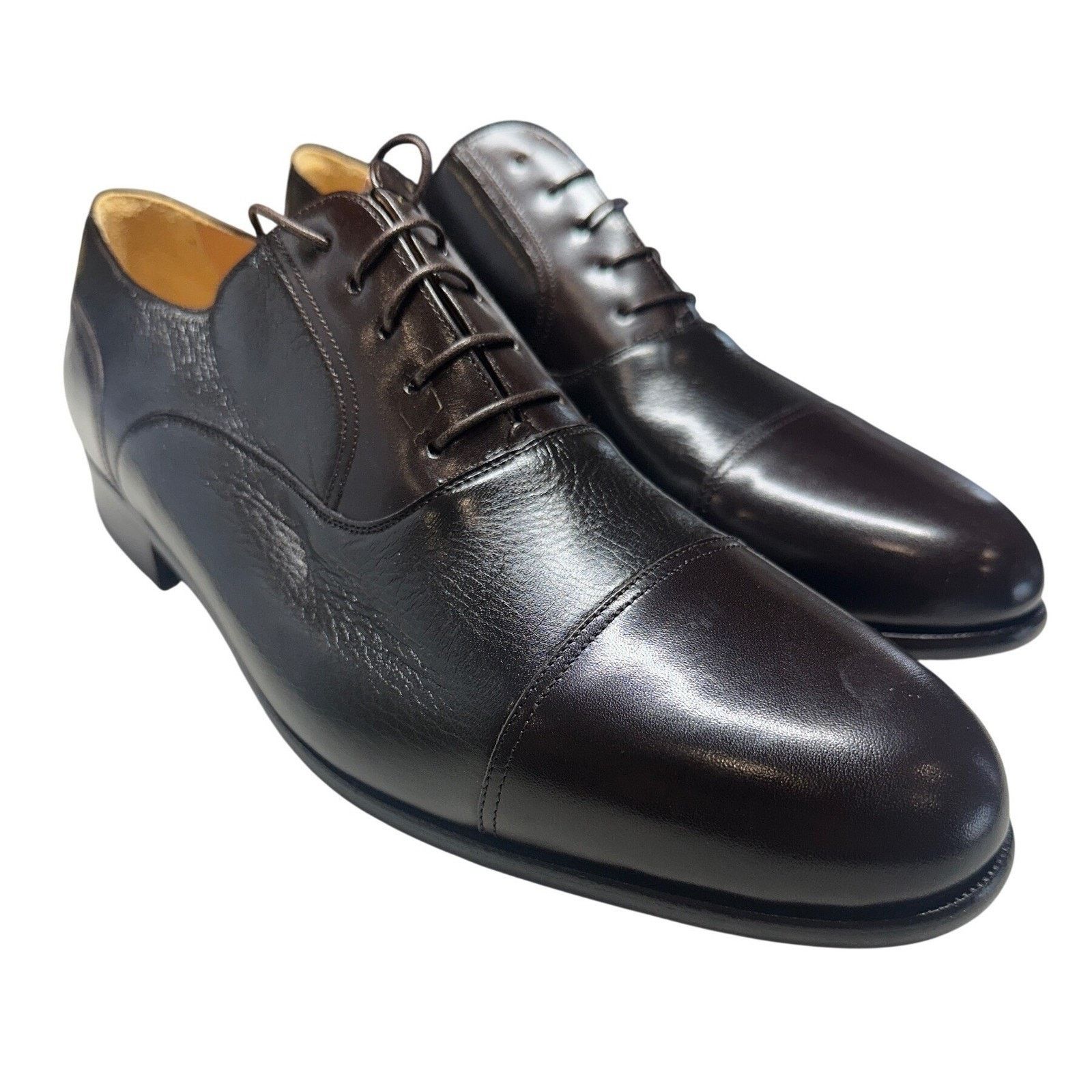Other Massimo Emporio Oxford 13 M Brown New Leather Dress Shoes Size US 13 / EU 46 - 2 Thumbnail