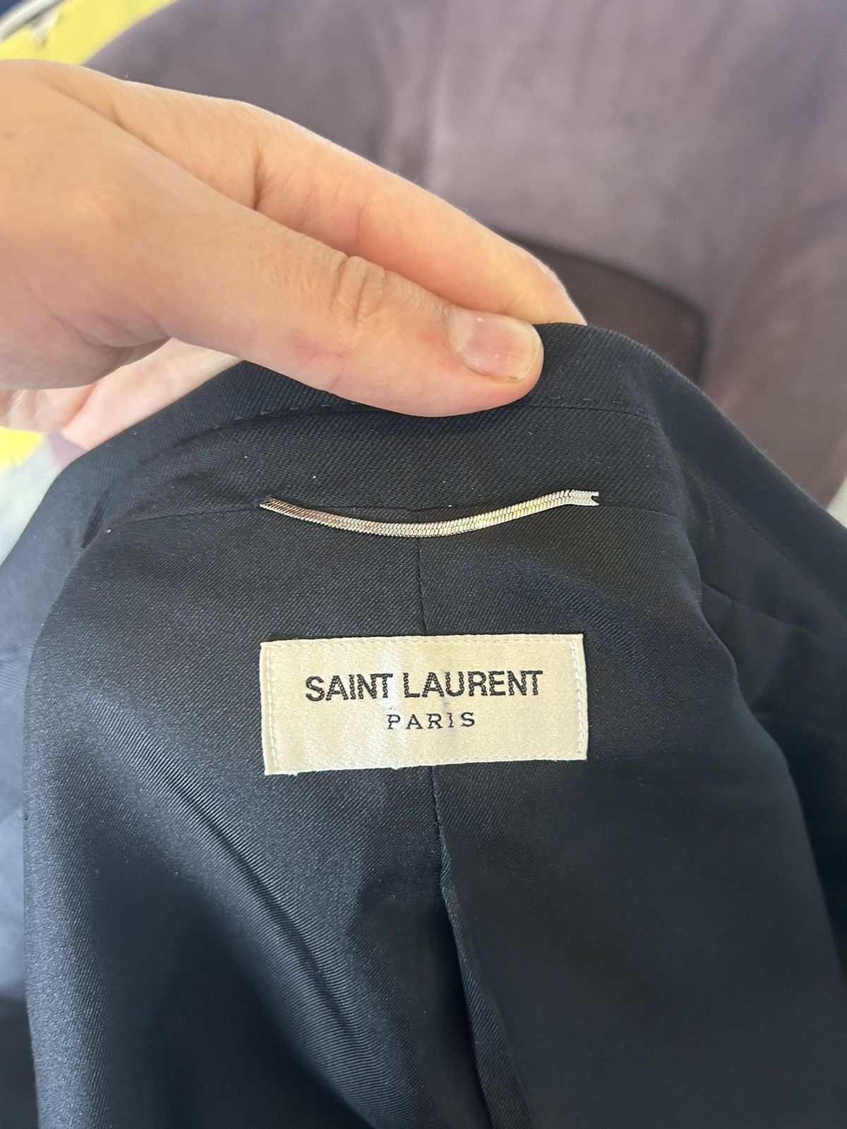 Saint Laurent Paris Black Wool Blazer Size US M / EU 48-50 / 2 - 14 Thumbnail