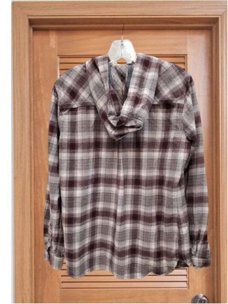 Carhartt Carhartt Women's Plaid Hooded Flannel Shirt Size Medium Size M / US 6-8 / IT 42-44 - 1 Thumbnail