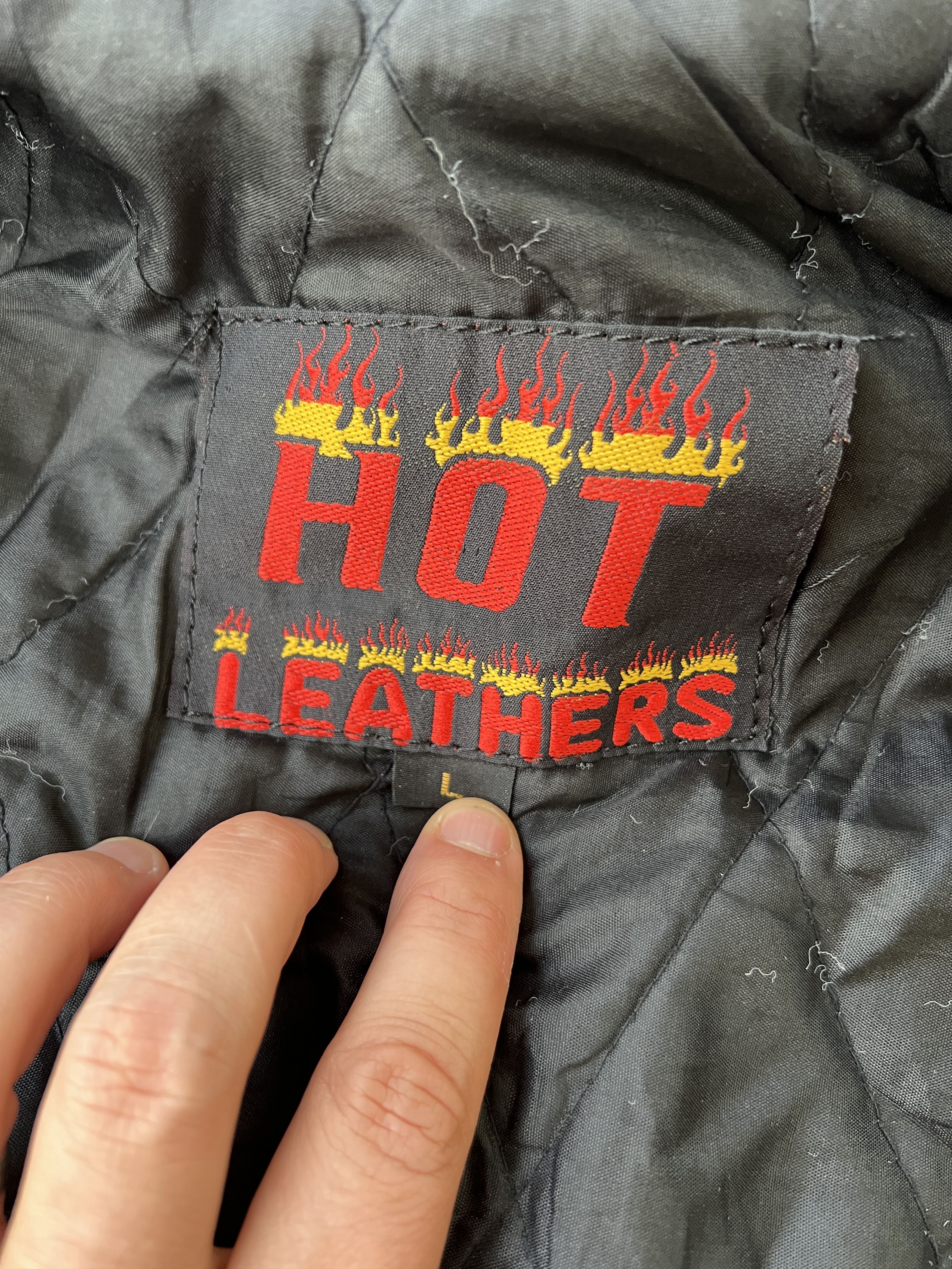 Leather Hot Leathers Vintage Jacket Size L / US 10 / IT 46 - 11 Thumbnail