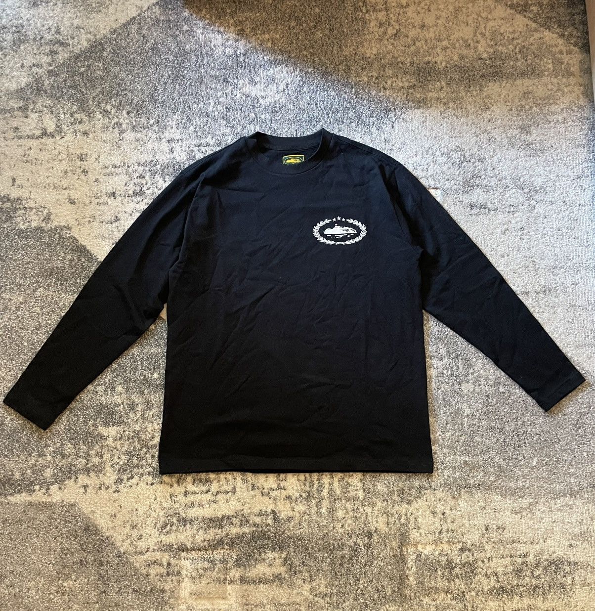 Corteiz CORTEIZ OG ALCATRAZ TEE BLACK/YELLOW | Grailed