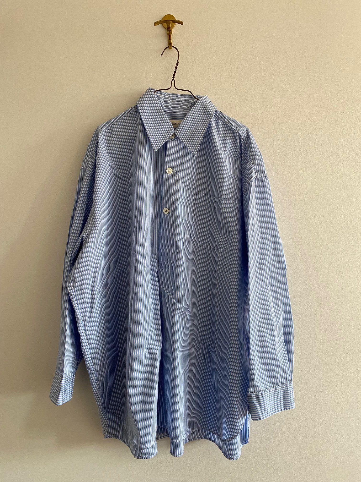 Our Legacy Our Legacy Popover Shirt Hedge Fund Stripe Size US S / EU 44-46 / 1 - 1 Thumbnail